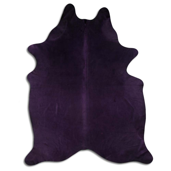 Hair-On Cowhide Rug Dyed Purple