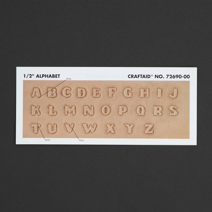 Alfabeto Craftaid® 1/2" (1,3 cm)