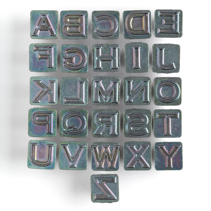 Juego de letras en bloques Craftool® de 1/2" (13 mm)