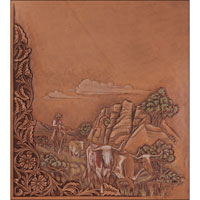 2003 Catalog Cover Linnell Cowboy Longhorns