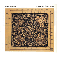 2029 Floral Checkbook Cover