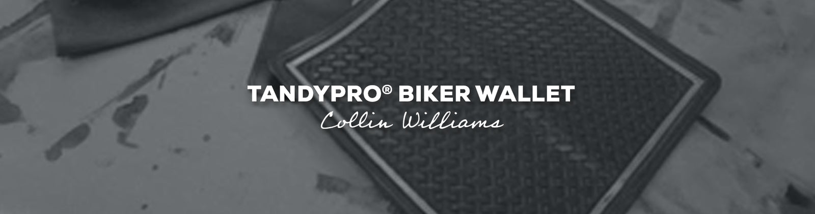 Idée cadeau : modèle de portefeuille de motard TandyPro® avec motif sculpté