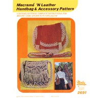 2691 Macrame N Leather Handbag And Accessory Pattern 1