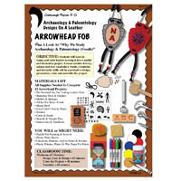 Archaeology Tooling Arrowhead Necklace Lesson Plan