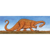 Griffonnage de brontosaure