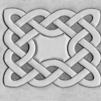 Celtic Rope Rectangle Celtic Rectangle Tooled Design — Tandy Leather, Inc.
