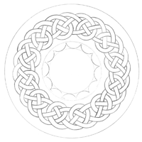 Celtic Round Clock Pattern