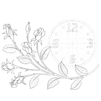 Clock Rose Pattern