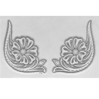 Curved Corner Floral Tooled Design