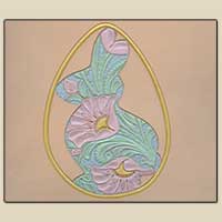 Easter Bunny and Egg Pattern — Tandy Leather, Inc.
