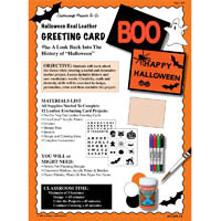 Halloween Non Tooling Half Back Card Lesson Plan
