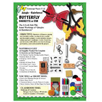 Jungle Rainforest Tooling Butterfly Barrette Lesson Plan
