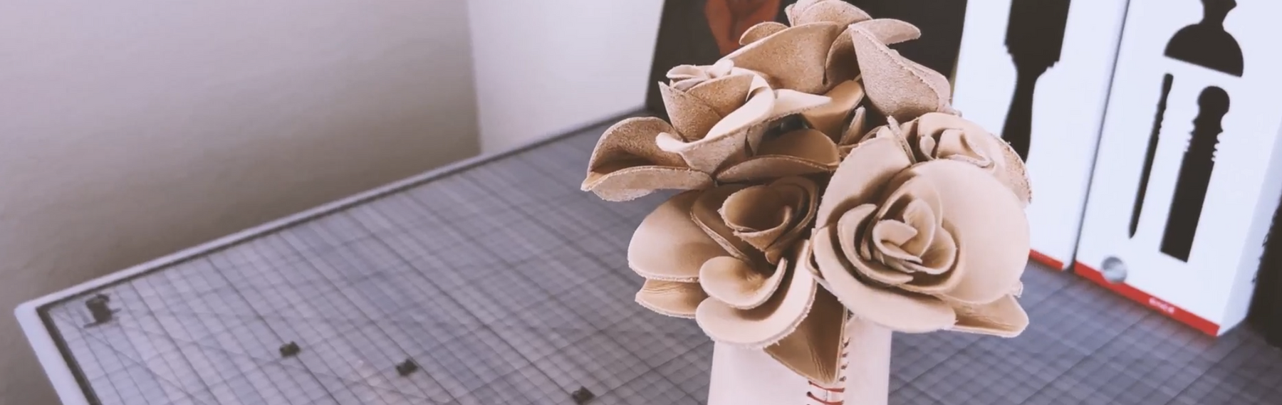 Build-A-Long: Half Dozen Leather Roses (with BONUS Vase!)