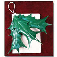 Leather Holly Leaves Pattern