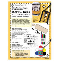 Native American Non Tooling Koozie or Pouch Lesson Plan