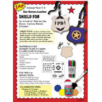 Our Heroes Non Tooling Shield Fob Lesson Plan