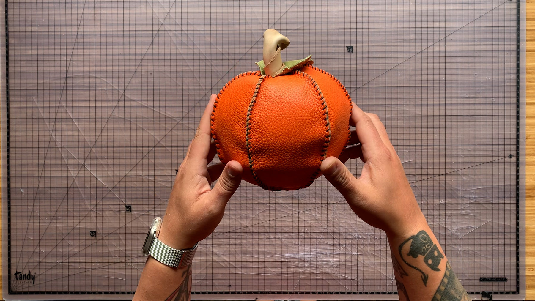 Elevate Your Autumn Décor with Leather Pumpkins