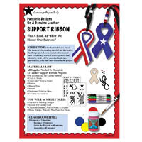 Patriotic Non Tooling Support Ribbon Lesson Plan — Tandy Leather, Inc.