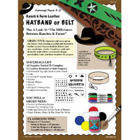 Ranch Farm Non Tooling Hatband or Belt Lesson Plan
