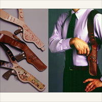 Vintage Tandy Leather Shoulder Holster Kit Assembled NEVER Used No 4416
