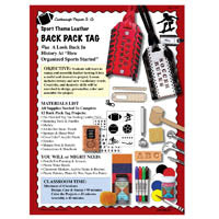 Plan de leçon d'étiquette de sac d'outillage de sport