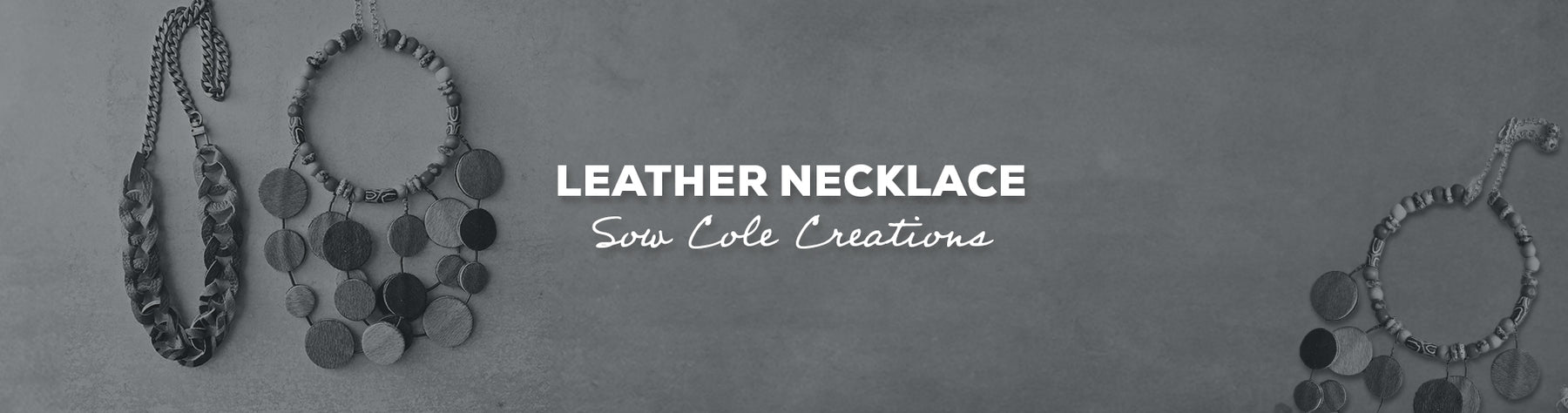 Gift Idea: Leather Necklace With Sow Cole Creations