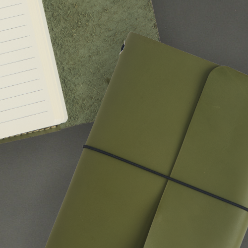 Gift Idea: Trifold Leather Journal Cover with TheOldPinkHouse