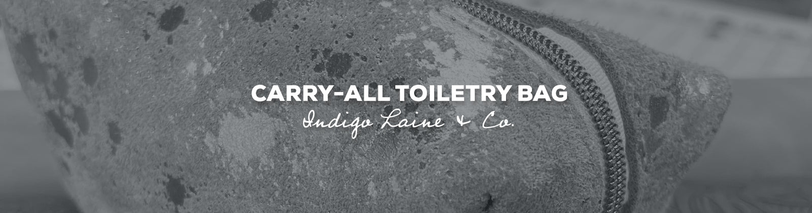 Idée cadeau : trousse de toilette fourre-tout avec Indigo Laine & Co.