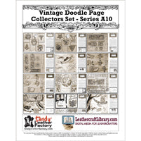 Ensemble de collection Vintage Doodle Page - Série A10