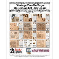 Vtg NOS Tandy Leather Doodle Page of the Month Pattern