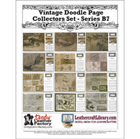 Ensemble de collectionneurs de pages Doodle Vintage - Série B7