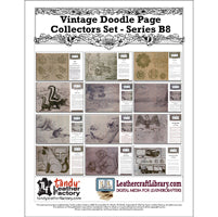 Ensemble de collection Vintage Doodle Page - Série B8