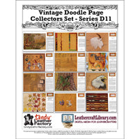 Ensemble de collection Vintage Doodle Page - Série D11