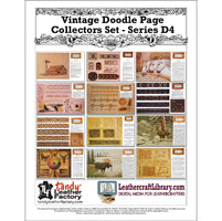 Ensemble de collectionneurs de pages Doodle vintage - Série D4