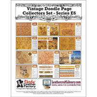 Ensemble de collection Vintage Doodle Page - Série E6