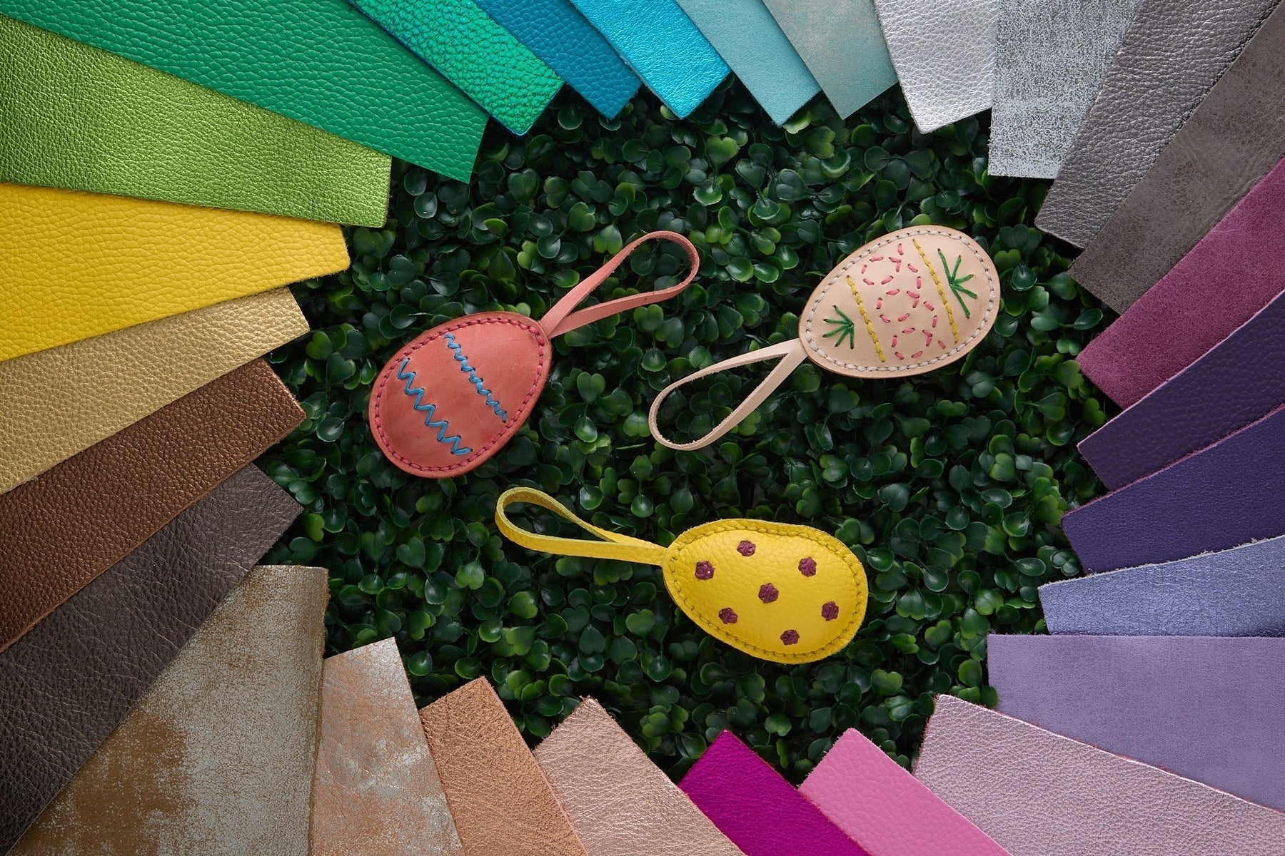 Free Pattern: Embroidered Egg Charm Accessory