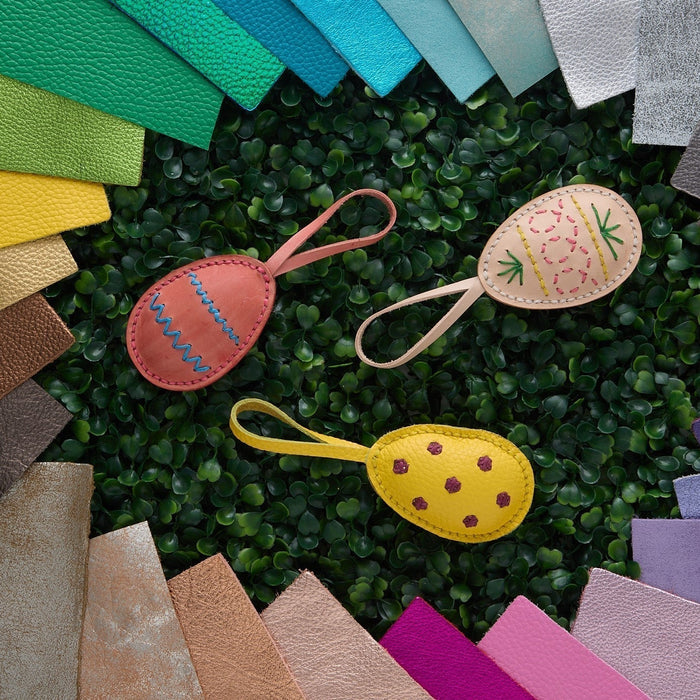 Free Pattern: Embroidered Egg Charm Accessory