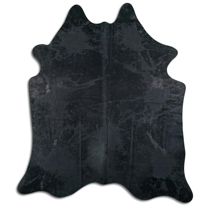 Hair-On Cowhide Rug Distressed Black — Tandy Leather, Inc.