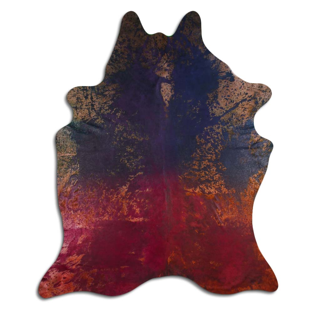 Hair-On Cowhide Rug Distressed Colorful — Tandy Leather, Inc.