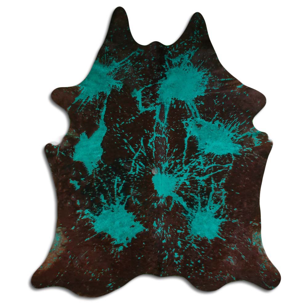 HairOn Cowhide Rug Distressed Emerald Green — Tandy Leather, Inc.