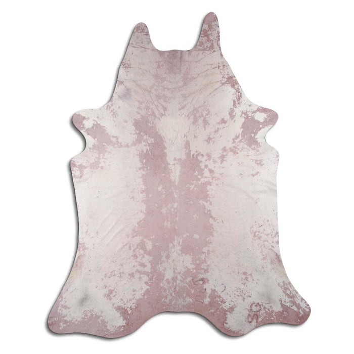 Hair-On Cowhide Rug Distressed Fuchsia