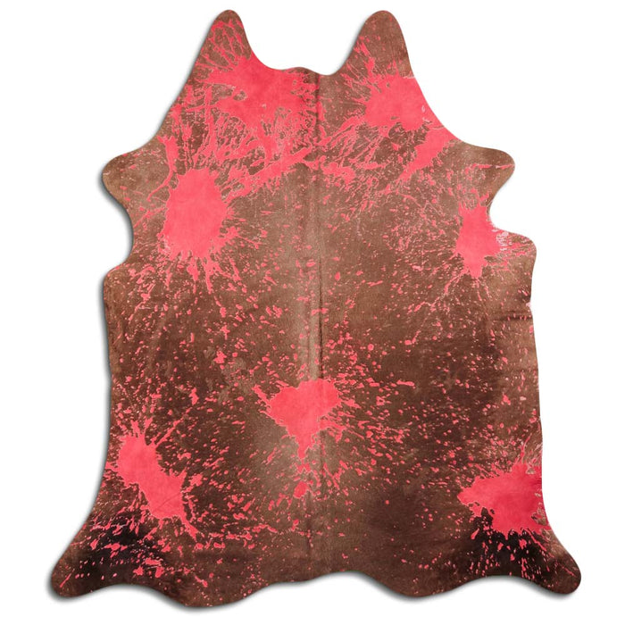 Hair-On Cowhide Rug Distressed Red — Tandy Leather, Inc.
