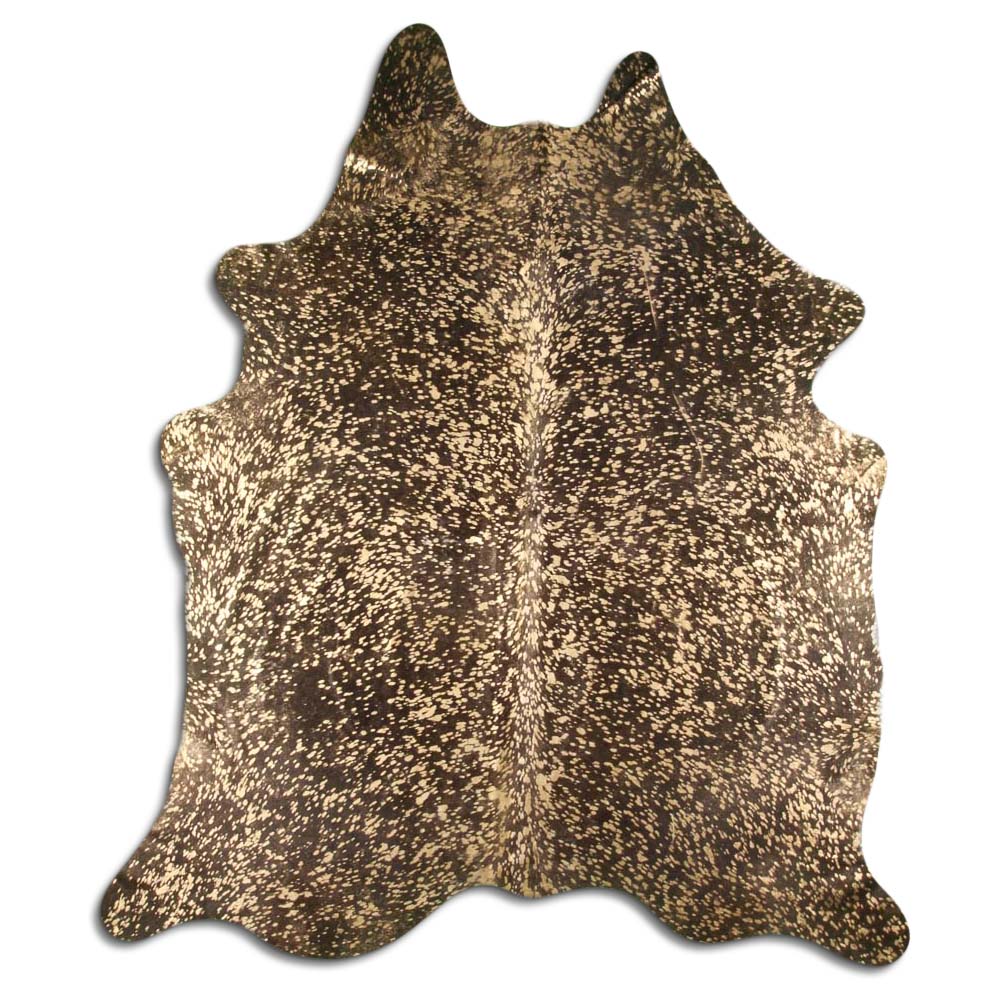 HairOn Cowhide Rug Gold Metallic On Black — Tandy Leather, Inc.