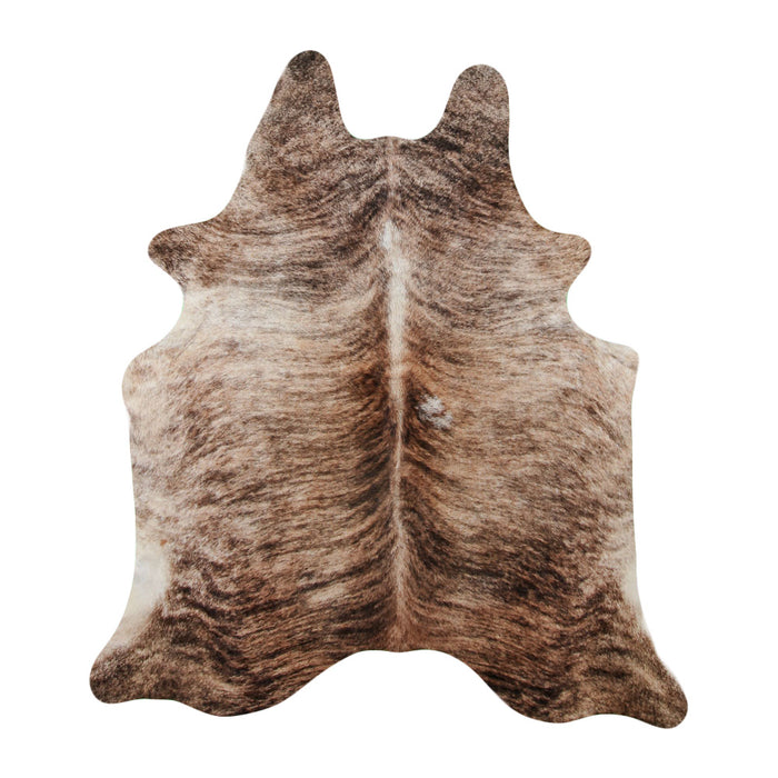 Hair-On Cowhide Rug Beige Brindle