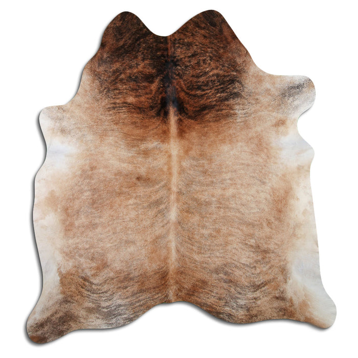 Hair-On Cowhide Rug Beige Brindle