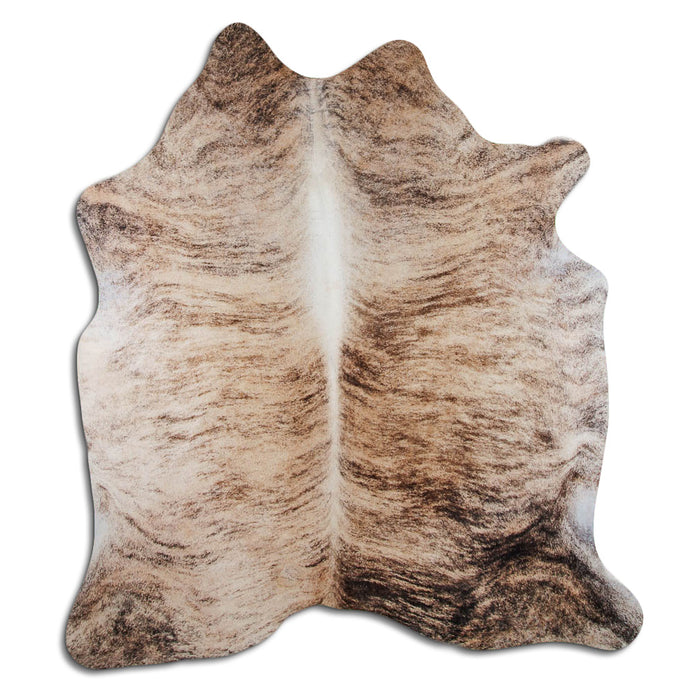 Hair-On Cowhide Rug Beige Brindle