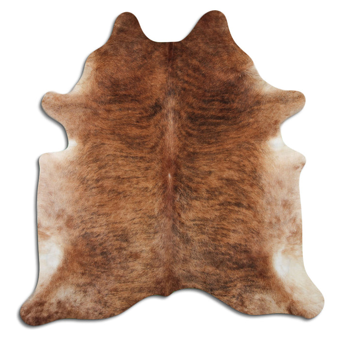 Hair-On Cowhide Rug Beige Brindle