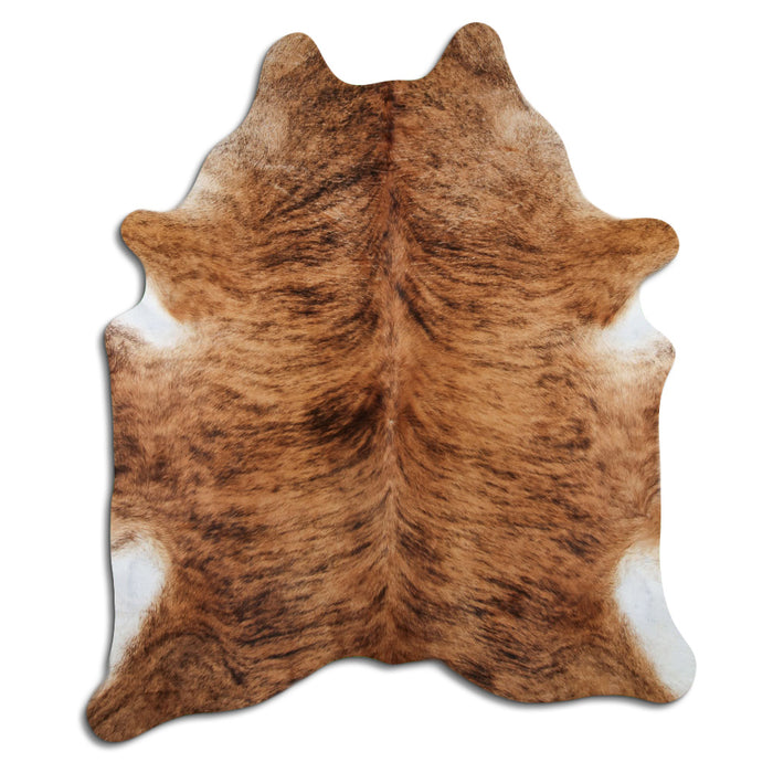 Hair-On Cowhide Rug Beige Brindle