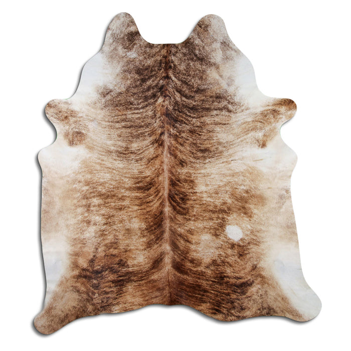 Hair-On Cowhide Rug Beige Brindle