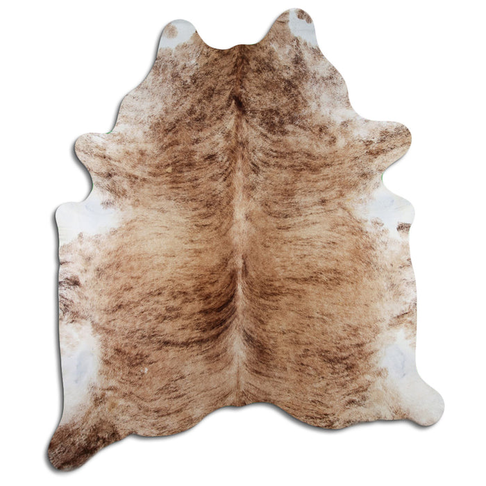 Hair-On Cowhide Rug Beige Brindle